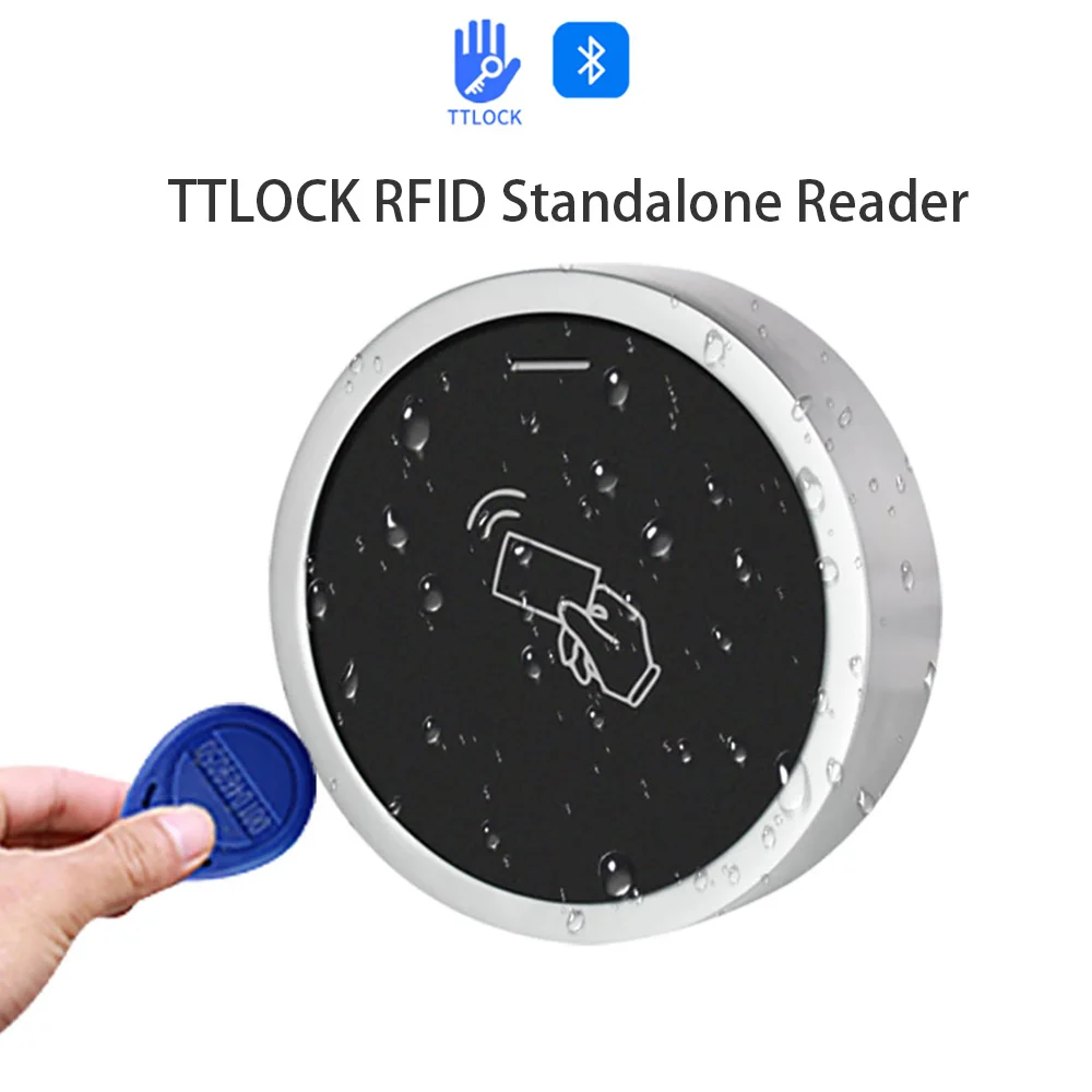 S7-BT TTLOCK Bluetooth RFID Access Control Keypad Smart Phone Entry Waterproof 13.56Mhz RFID Card Reader Door Gate Opener