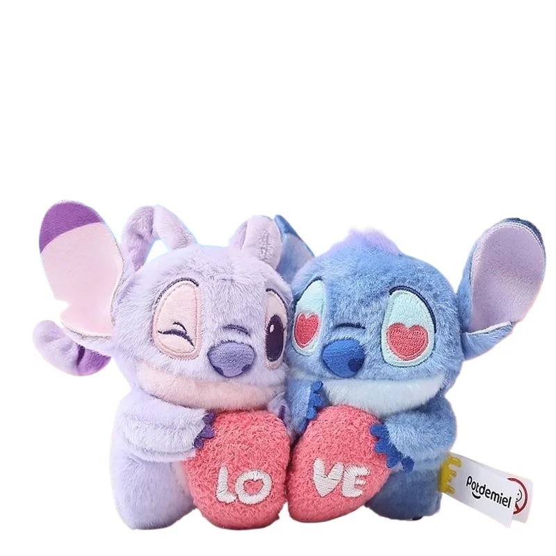 

Оригинальный плюшевый брелок Disney Stitch, милый мультяшный кулон для сумки, подарок на день рождения для подростков и влюбленных пар, подвеска для автомобильных ключей