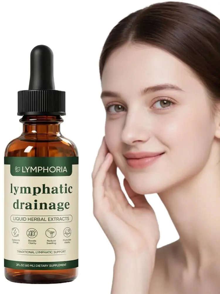 60ml Lymphdrainage-Tropfen Natürliche Kräuterformel Toxin-Elimination Schwellungsreduktion Lymphunterstützende Flüssigkeit