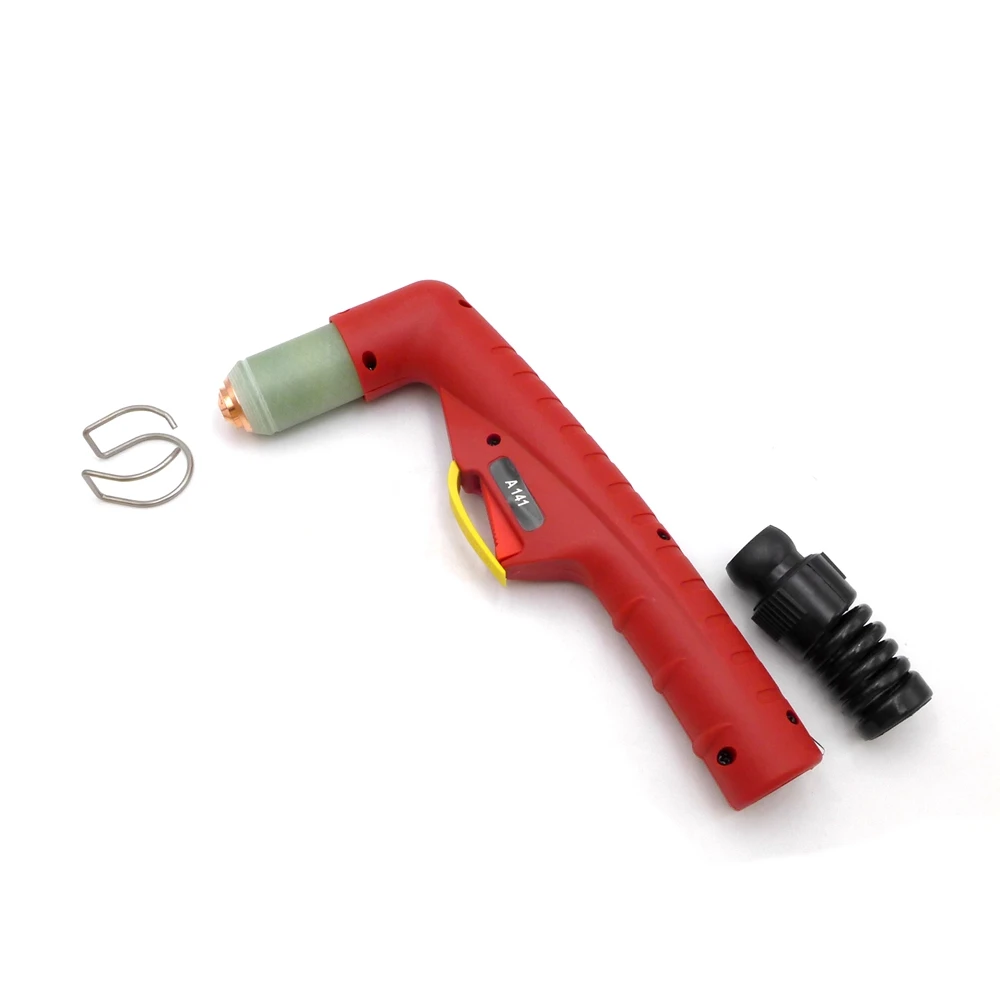 High Frequency HF A141 P141 140A Air Plasma Gas Cutting Torch Red Handle Cutting Head Body Plasma Accessories