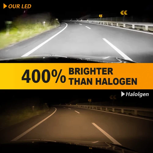 Imagen 2 del producto DRIVEVISION-luces LED H7 de 2 piezas, lámpara de cabeza de tamaño Mini 1:1, inalámbrica, 20000LM, Chips LED CSP, Bombilla de faro delantero de coche H7, 6500K, blanco, 12V