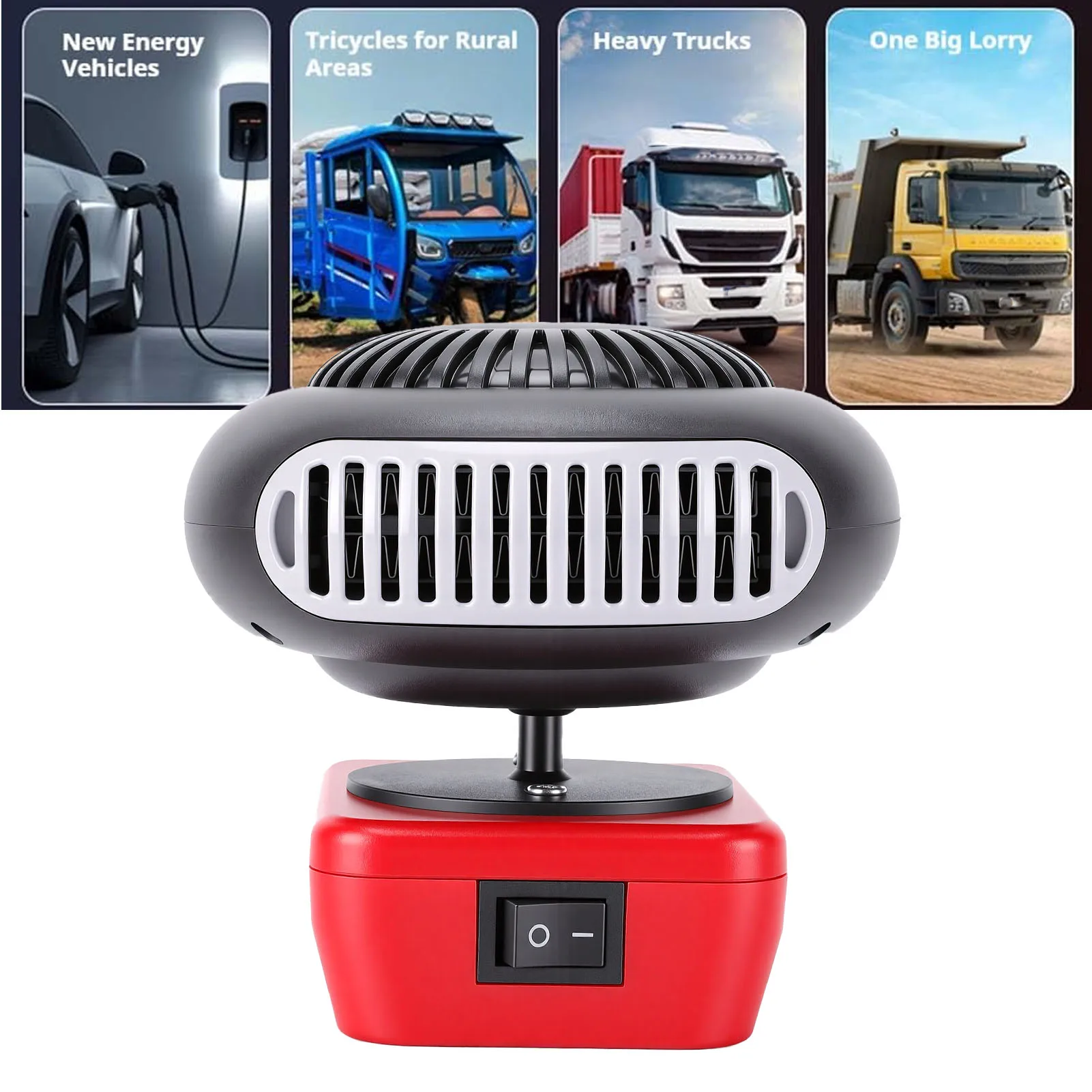 Battery Powered Heater Suitable for 48-11-1835 Battery 200W 2 Gears 360 Degree Rotation Cordless Space Heater with 2 USB Output