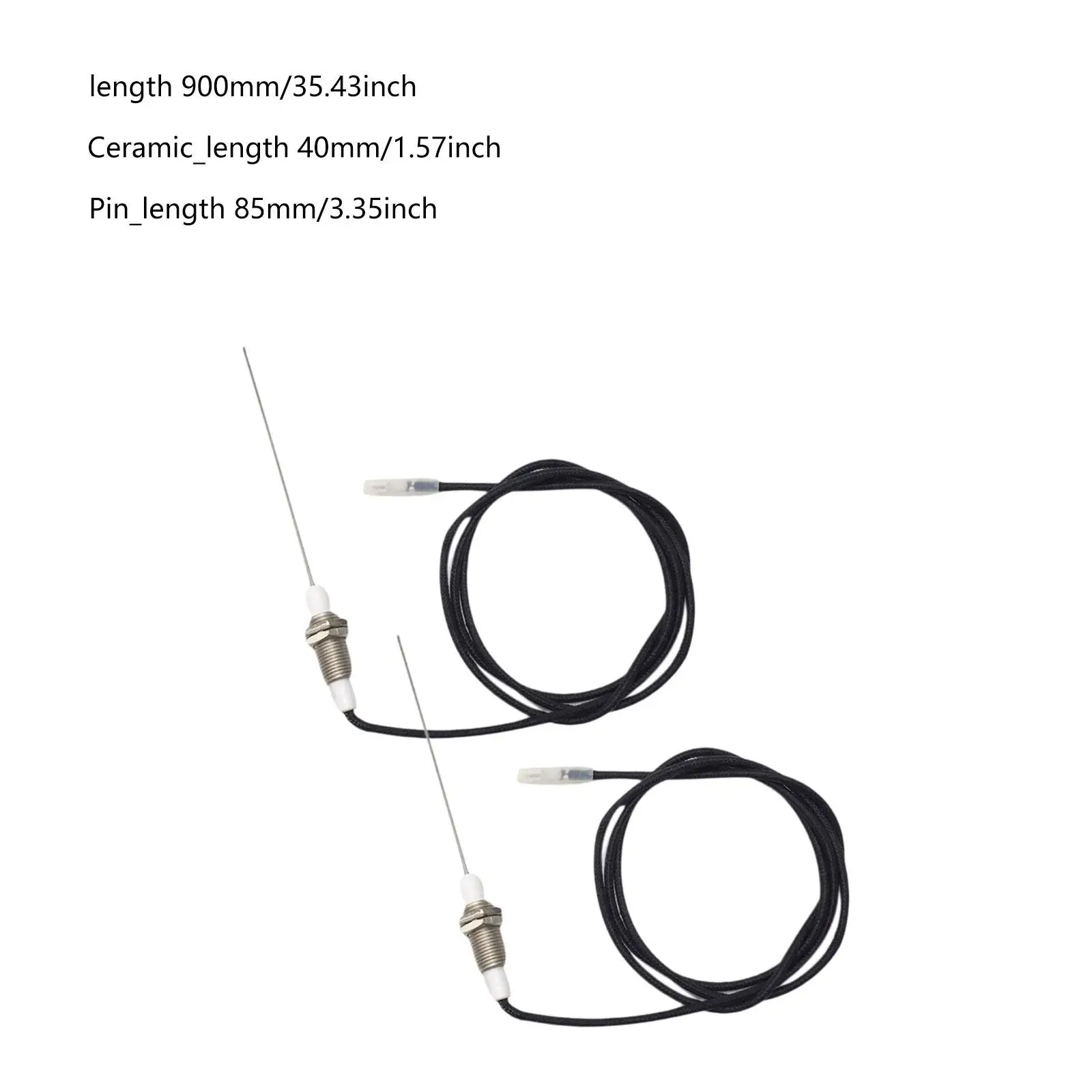 قطعتان من مشعل شرارة مع M10 ملولب لفرن مدفأة الغاز #6