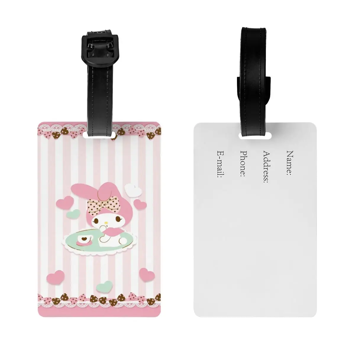 Bagagelabels Sanrio Kawaii My Melodie Siliconen Anime Label Naam Id Adres Bagagetas Tags Voor Vrouwen Bagagelabels Cadeau