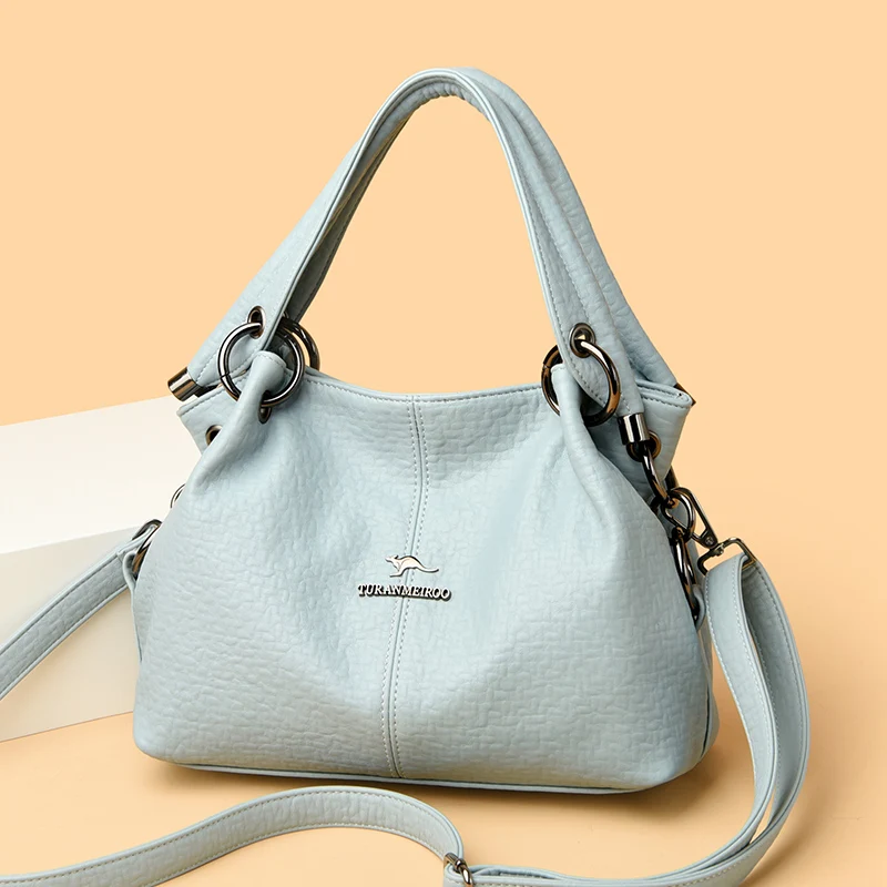 

Genuine Brand Tote Bag Luxury Handbags for Women Mom Shoulder Crossbody Hand Bag Designer High Quality Soft Pu Leather Commuting