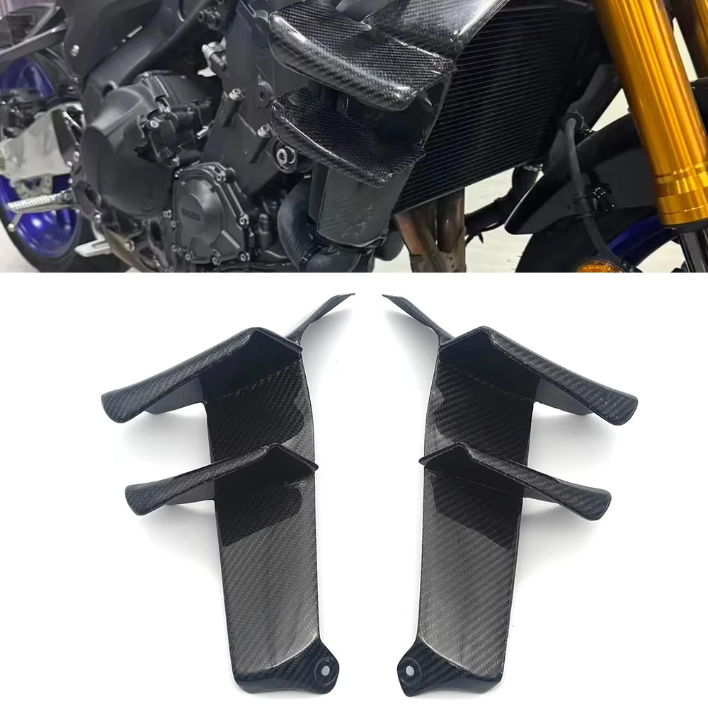 

For Yamaha MT09 MT-09 SP 2024 2025 Carbon Fiber Radiator Guard Side Covers Fairing Part Kit Moto MT09 2024 2025 Accessories