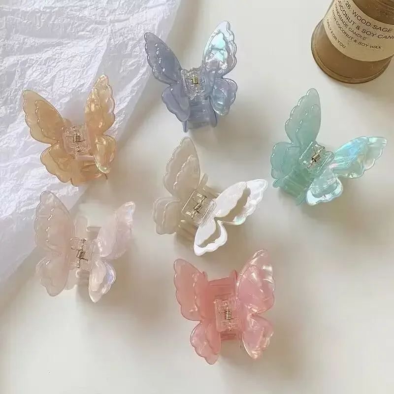 

Новые элегантные красочные заколки для волос с бантом в виде краба и акулы, заколки для волос для женщин и девочек, фея, ацетатная заколка в виде бабочки, женские аксессуары для волос