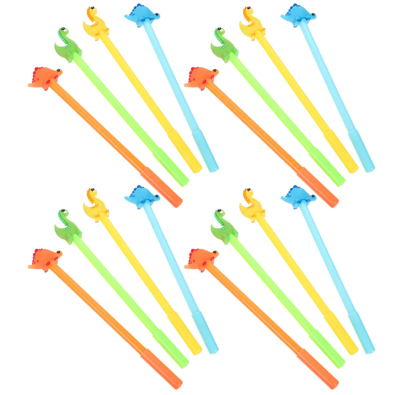 

Набор из 16 черных ручек с динозаврами, гладкое письмо, мультяшные ручки для подписи, школьные, студенческие, офисные канцелярские принадлежности, ручки с тонким наконечником для обучения