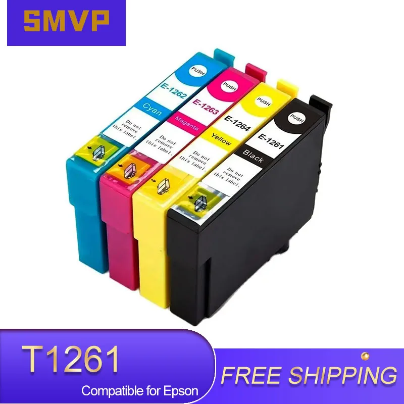 Цветной совместимый картридж T1261 T1262 T1263 T1264 T126 126 для струйных принтеров Epson 630 633 840