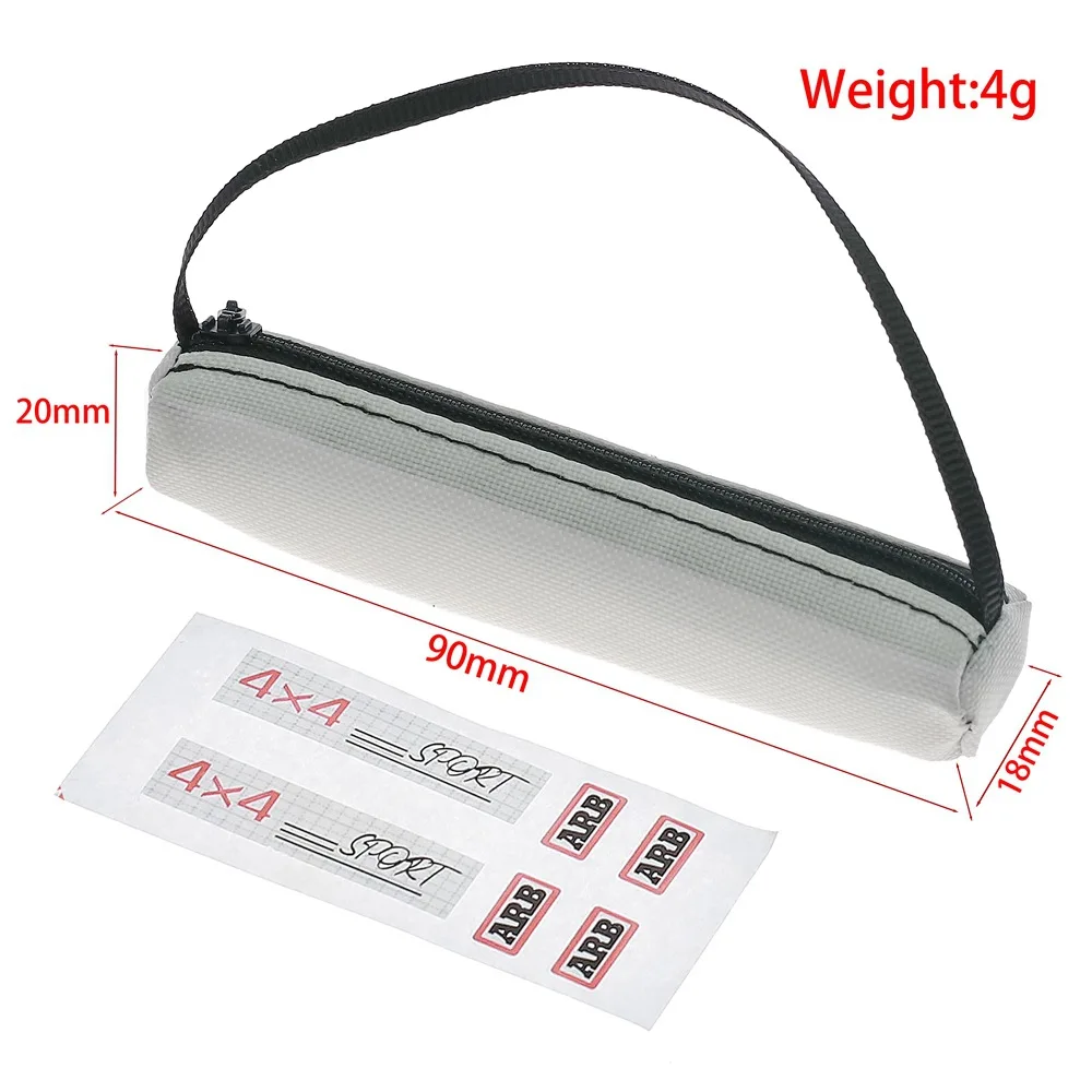 Parti dell'umore simulate per auto RC 1/8 e 1/10 - Borse da viaggio/ornamenti, compatibili con Yikong/TRX4/Tank 300 e altro