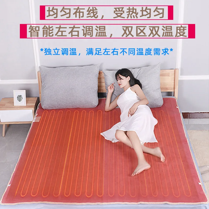 Wholesale of Electric Blankets, Single Person and Double Person Household Intelligent Ant Velvet Electric Mattress, Heating