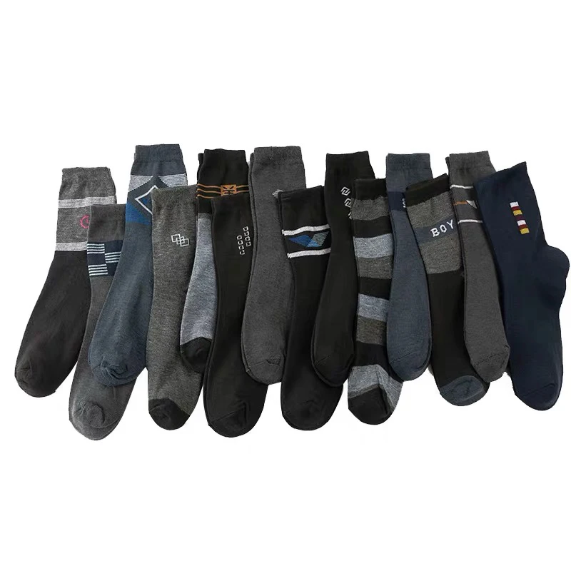 5 Pairs Fashion Business Men Socks Crew Spring Winter Comfort Absorb Sweat Classic All-match Men Socks Drop Shipping Wholesale