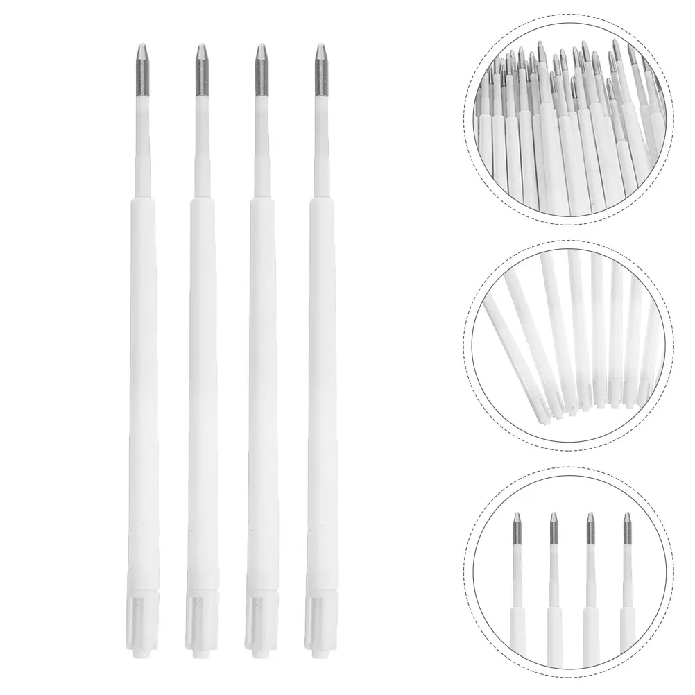 50Pcs Black Ballpoint Pen Refills Universal Fit Retractable Click Pens Smooth Writing High Yield Ink Refills for Students