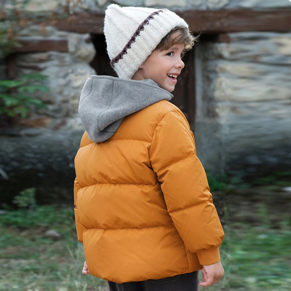 Dave Bella Boys Thicken Down Parka Jacket Children Winter Warm Hooded Down Coats Waterproof Outwear Clothes DK4253693
