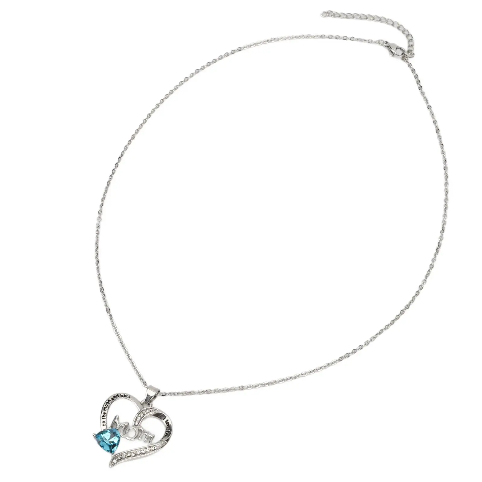 Colar de strass em forma de coração, pingente de letra personalizado, joias de liga brilhante para mulheres, festa, dança, roupa