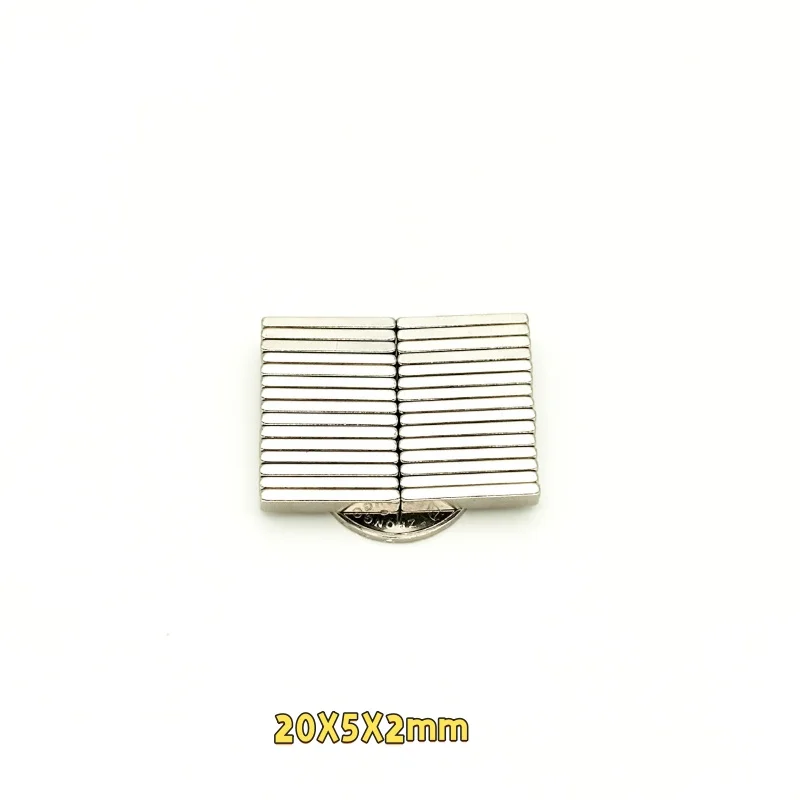 20x5x1/2 mm Block Super Strong Magnetic Magnets 20mm*5mm*1mm Permanent Neodymium Rectangular Magnet 20*5*2 mm 20x5x1mm