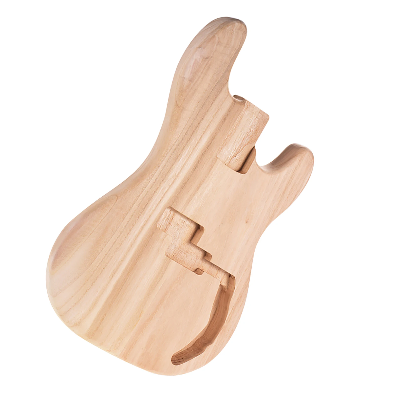 PB-T02 Unfinished Electric Guitar Body Sycamore Wood Blank Guitar Barrel for PB Style Bass Guitars DIY Parts