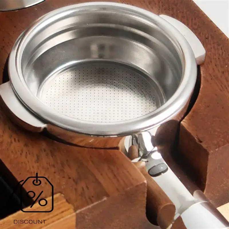 A83G-58 мм держатель фильтра для кофемашины с двойным ухом E61 бездонный портафильтр с деревянной ручкой аксессуары для кофемашины стиль