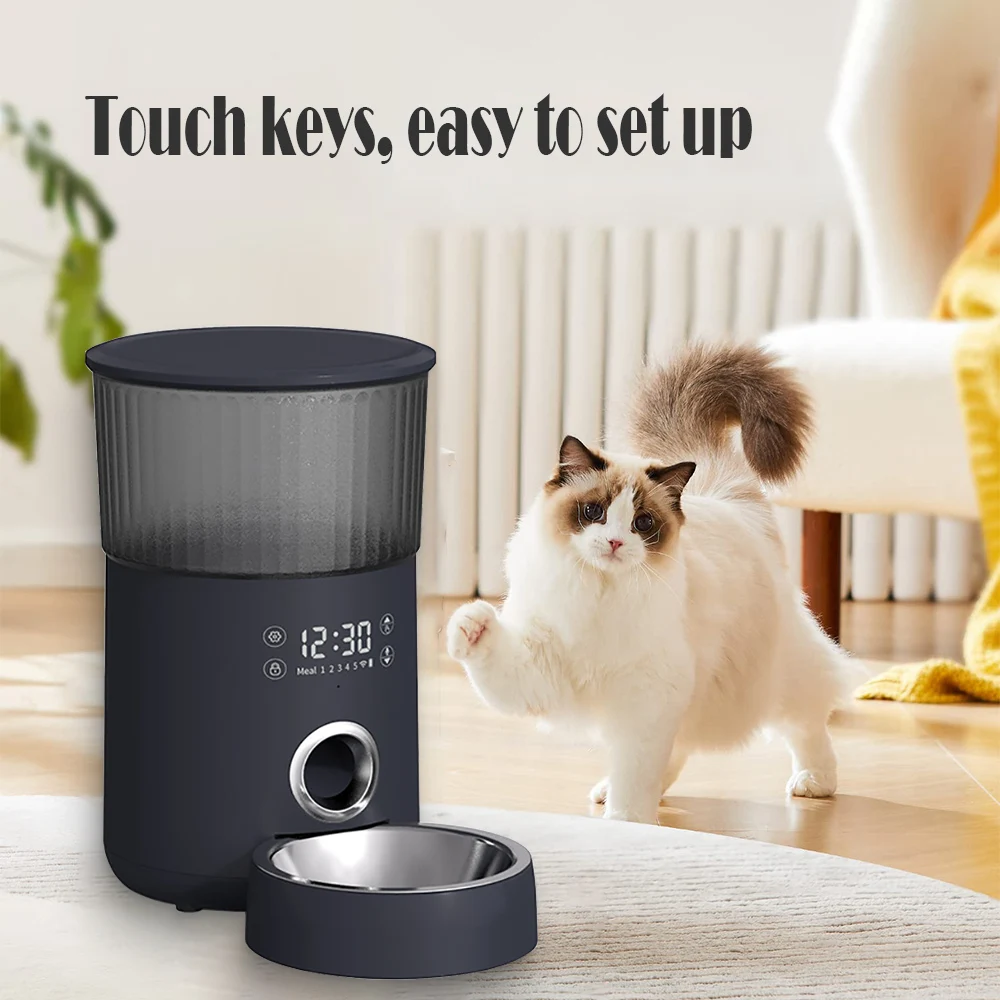 

4L Automatic Pet Feeder Smart Cats Food Dispenser With APP WIFI Timed Quantitative Voice Dogs Auto Feeder Pets Feeding Bowls