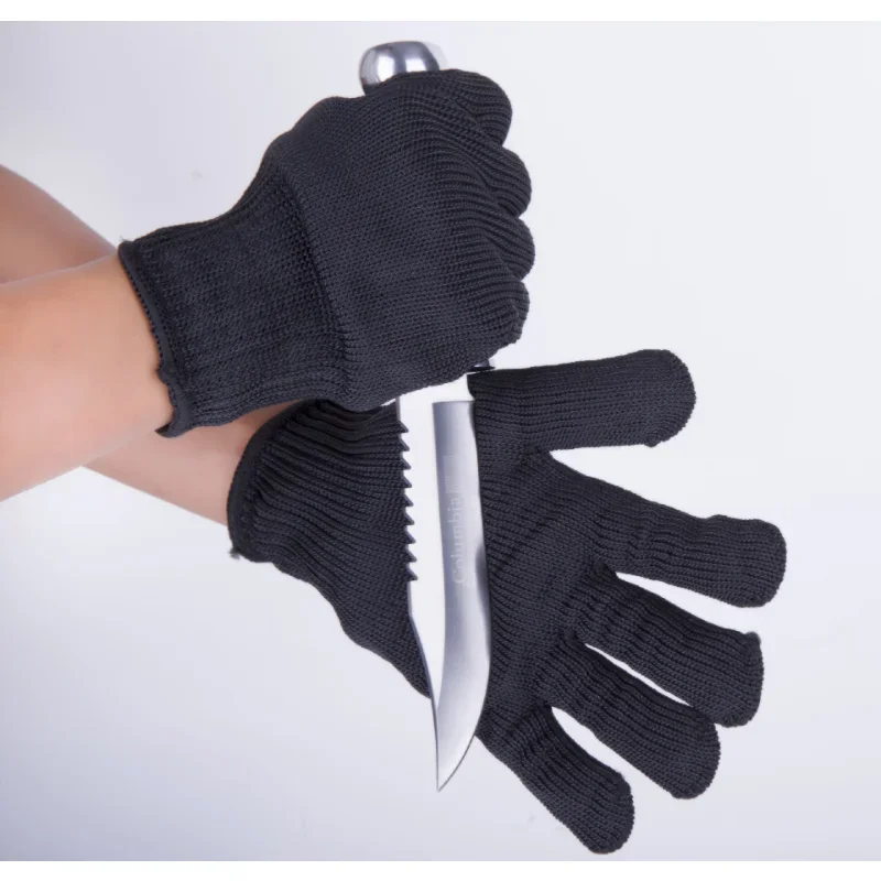 

Anti Cut Proof Gloves Hot Sale Black EN388 Anti-cut Level 4 Safety Work Gloves Cut Resistant Gloves For Butcher Worker