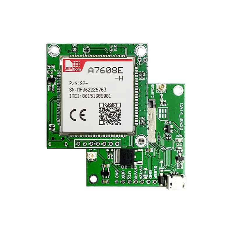 SIMcom LTE CAT4 Core Board A7608E-H suporrt Data Voice GNSS اختياري