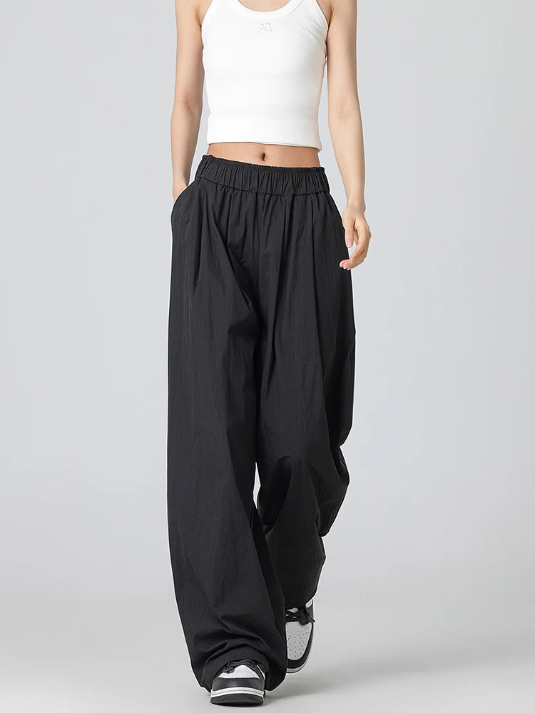 High Waist Straight Casual Pants For Women 2024 Summer New Loose Yamamoto Wide Leg Pants Fashion Versatile