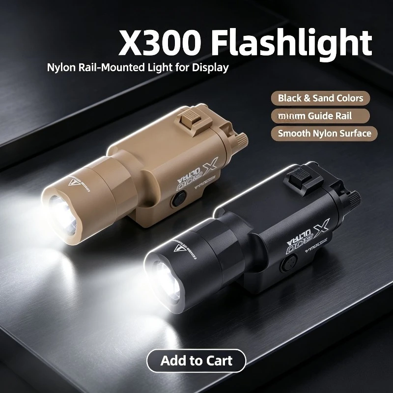 Elegant Nylon Auxiliary Light Wearproof Solid Nylon Build Compatible 20mm Rail Safe Rounded Edge Ornament