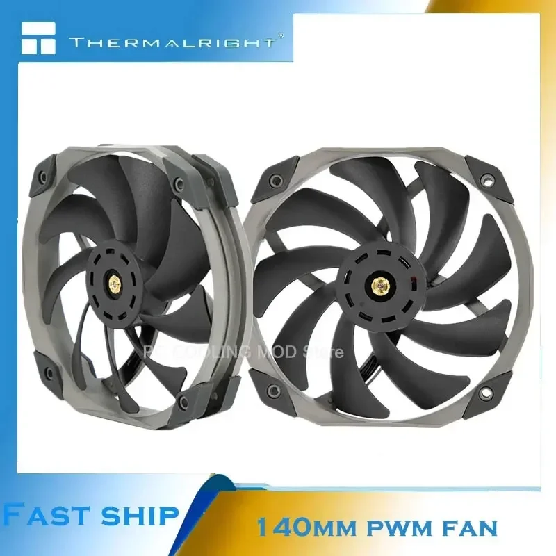 Thermalright TL-D14X 14cm PWM Fan 4Pin Computer Case Cooling 12cm Mounting Hole 1800 RPM 95.5 CFM Super Air Volume Servo Level