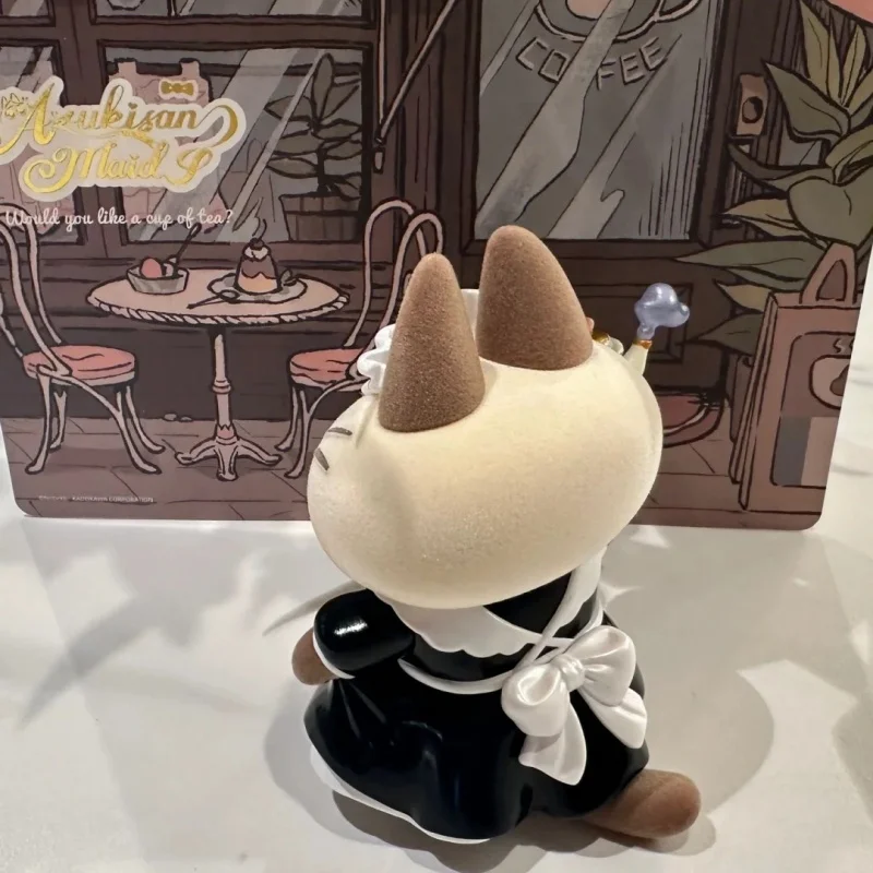 Oryginalna Figurka Anime Kot Siamski Azukisan z Restauracji Bean Paste, Kolekcjonerski Model Statuetka z PVC, Zabawka, Uroczy Prezent dla Dzieci