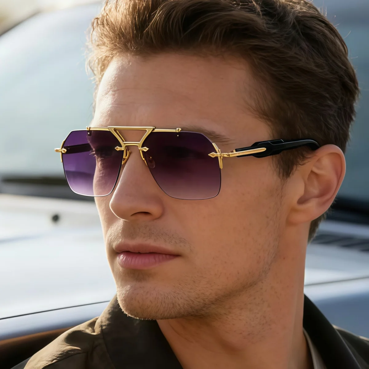 Modische Sonnenbrillen im europäischen und amerikanischen Retro-Stil für Männer und Frauen, vielseitiger Sommersonnenschutz und UV-Schutz.