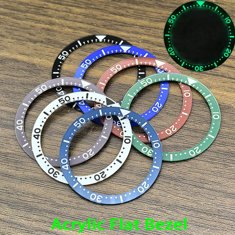 bezel-de-relogio-em-acrilico-plano-de-38-mm-com-ponteiros-luminosos-verdes-compativel-com-a-caixa-do-relogio-nh35-modelos-skx007-skx009-e-srpd-e-com-movimento-nh35-ou-nh36
