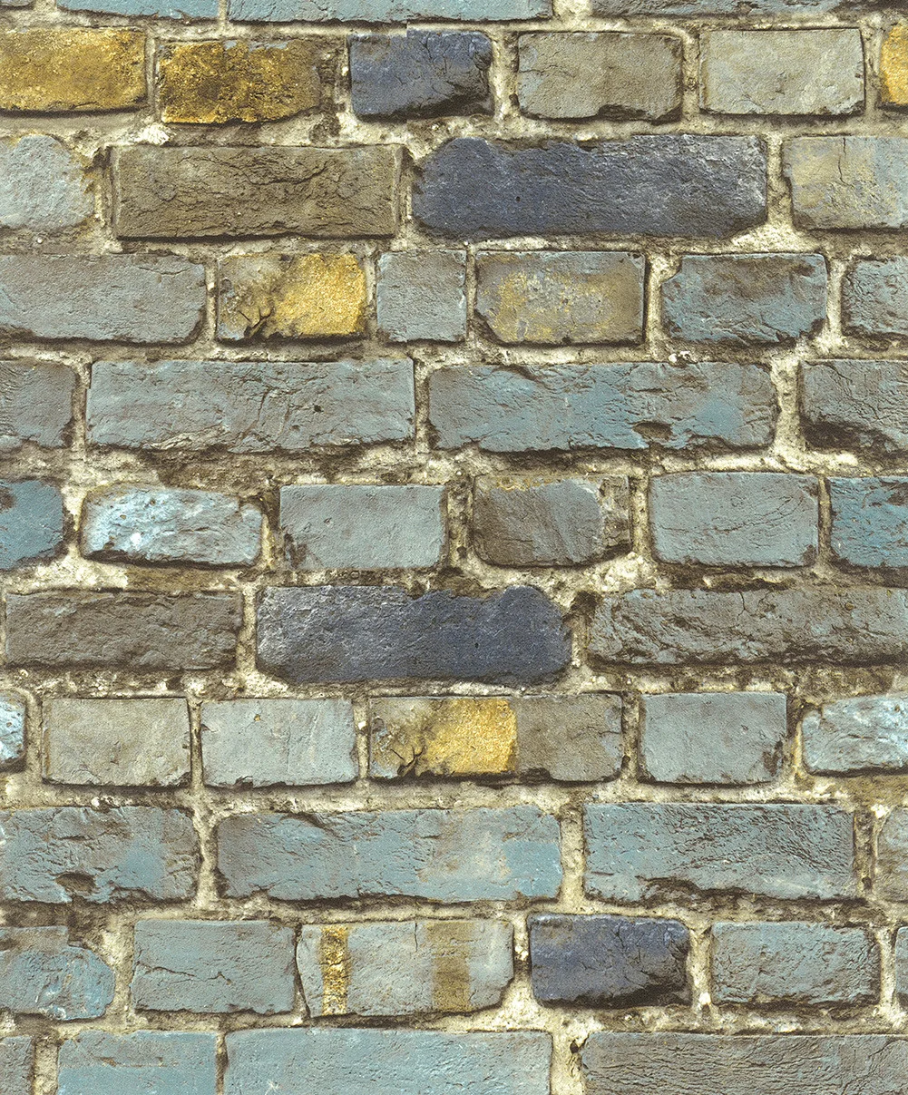 

Adhesive Wallpaper for Wall - 3D Simulated Brick Cultural Stone, Retro Vintage Restaurant Background Mural for Cafe Decor