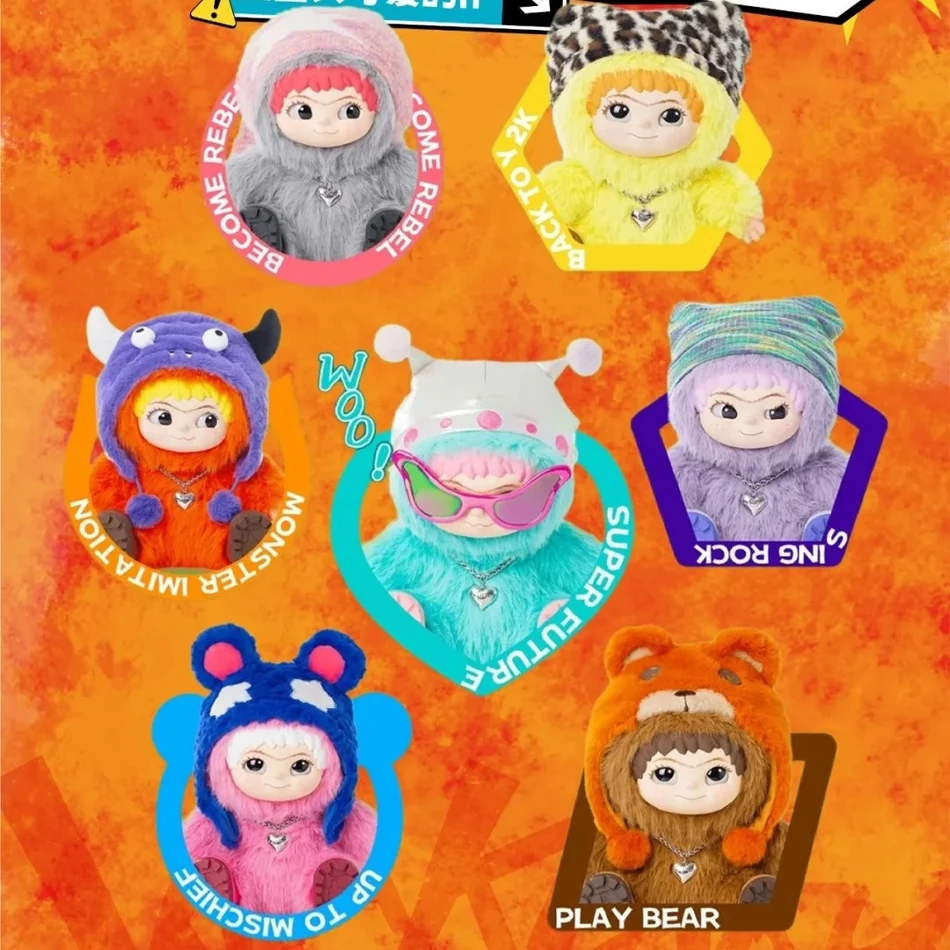 

Wakuku Fuzzy Trendy Fun Party Blind Box Cute Wakuku Action Figure Mystery Box Cute Doll Bag Pendant Doll Surprise Bag Gift' Toys