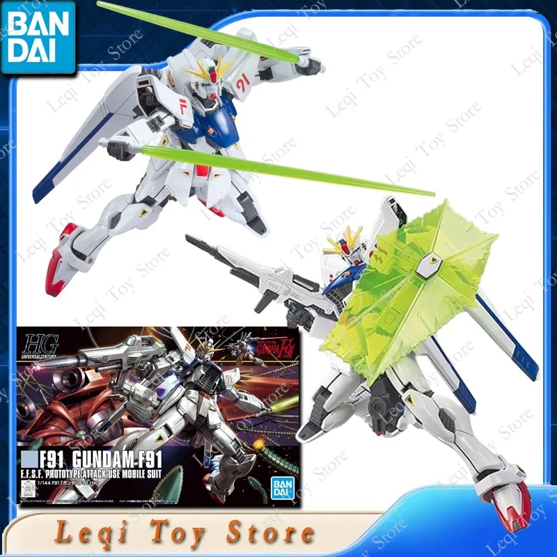 

Bandai оригинальные HG HGUC 167 1/144 F91 GUNDAM F91 фигурки аниме игрушки для мальчиков и девочек детский подарок в сборе модель украшения