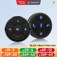 Junsun Universal Car Wireless Steering Wheel Control Button for for Android Car Radio 8 Key Functions Cup Shape With LED Light