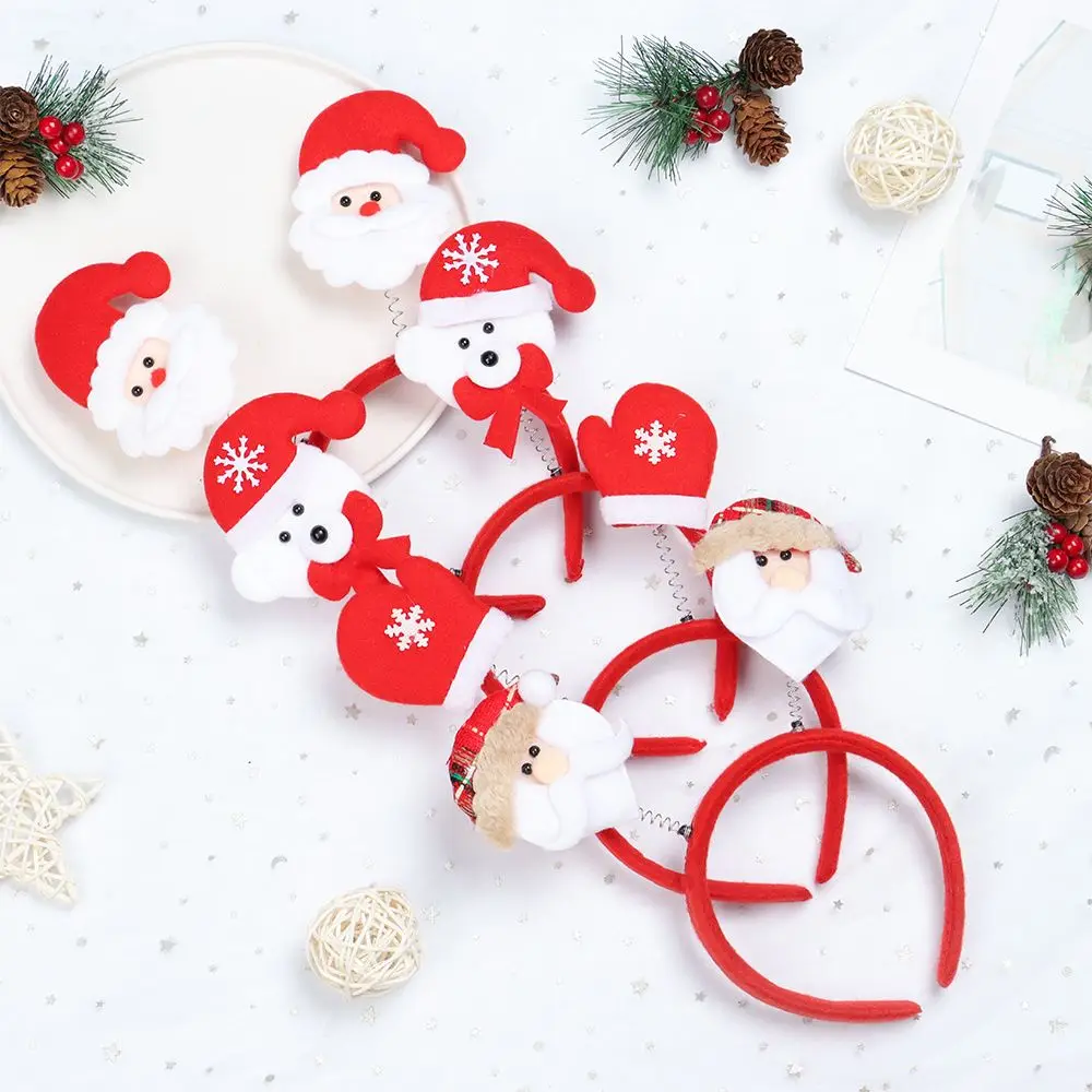 Kids Adult Santa Claus Hair Accessories Lovely Reindeer Headwear Christmas Headbands Xmas Hairband Christmas Decorations