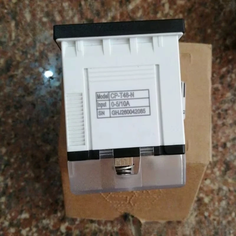 CP-T48-N Analog Ammeter, Pointer Current Meter 0-5/10A 75/5A Ratio Panel Mount Power Cabinet Measuring Instrument