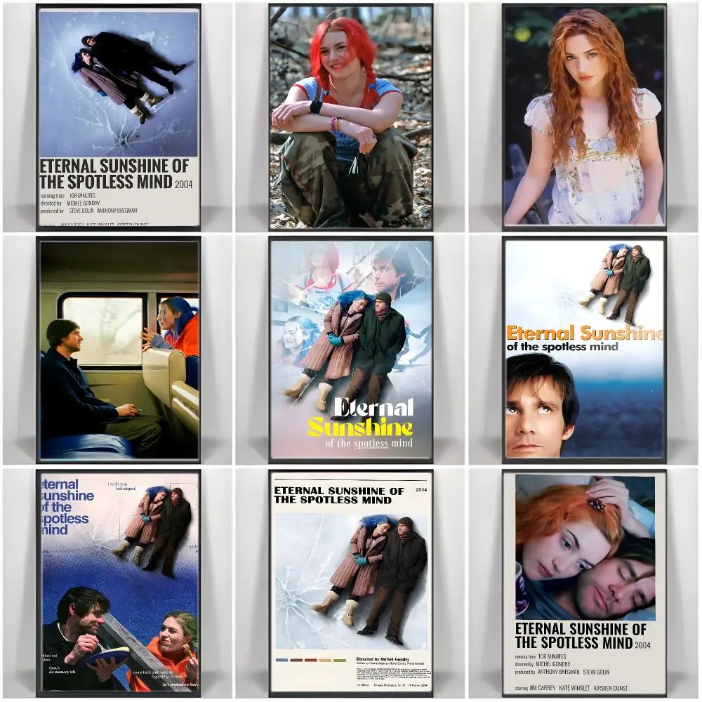 Film-Poster „Eternal Sunshine Of The Spotless Mind“, selbstklebender, wasserfester Papieraufkleber, Wanddekoration für Kaffeehaus, Bar, Zimmer