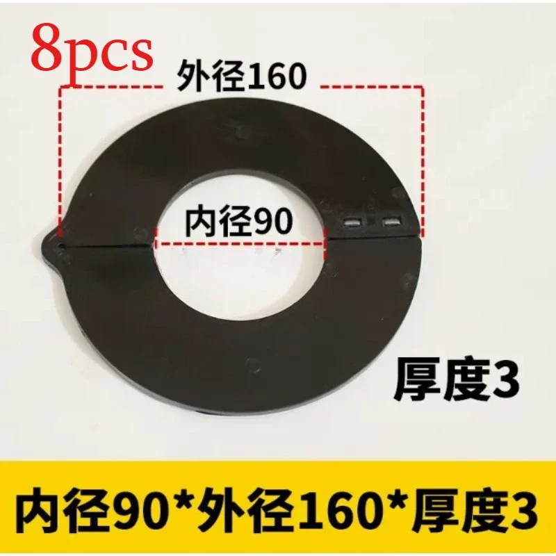8PCS Excavator Skid Steer Bucket Pin Shim Kit 90MM Detachable 3mm Thickness