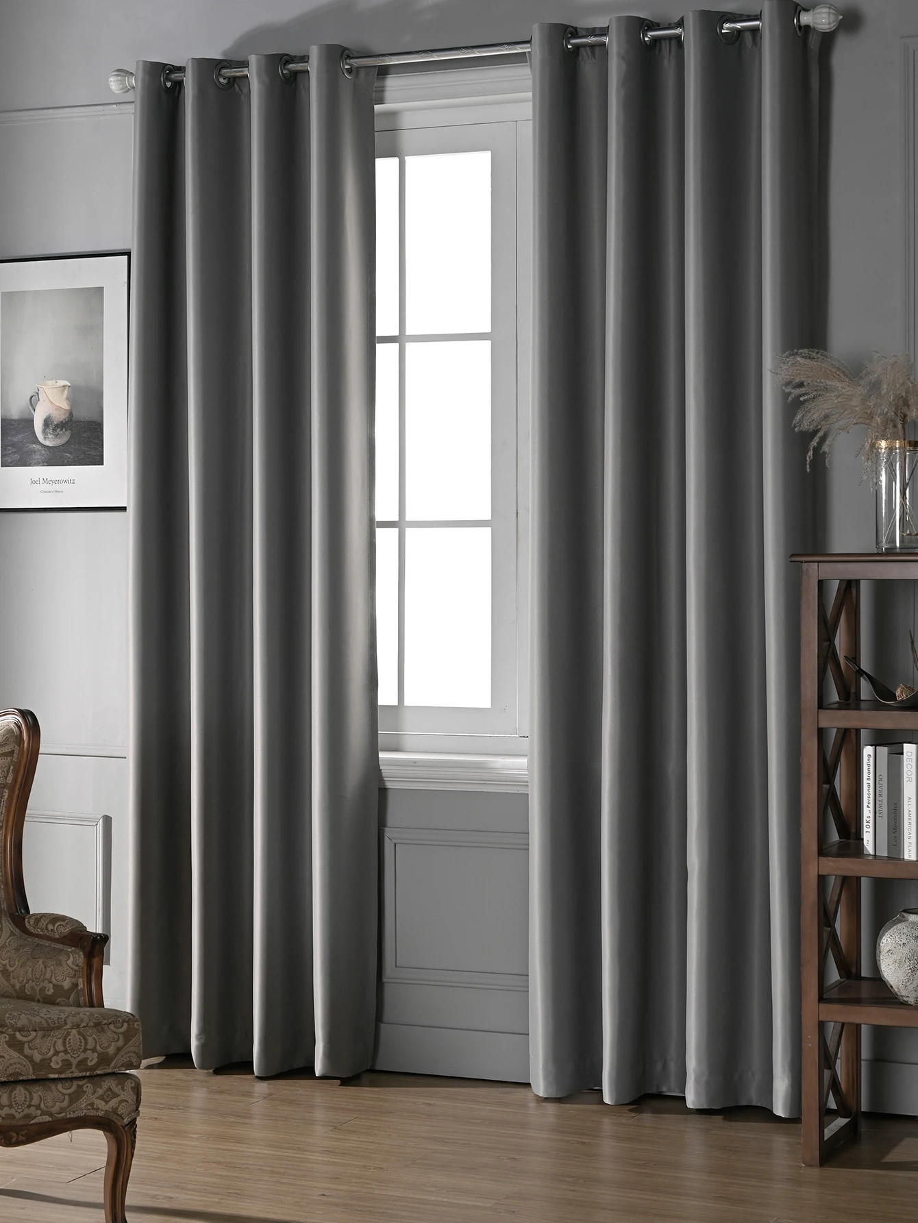 80% Blackout Curtins For Livingroom Bedroom Curtain Full Light Blocking Drapes With Black Backing Thermal Insulated High Shading