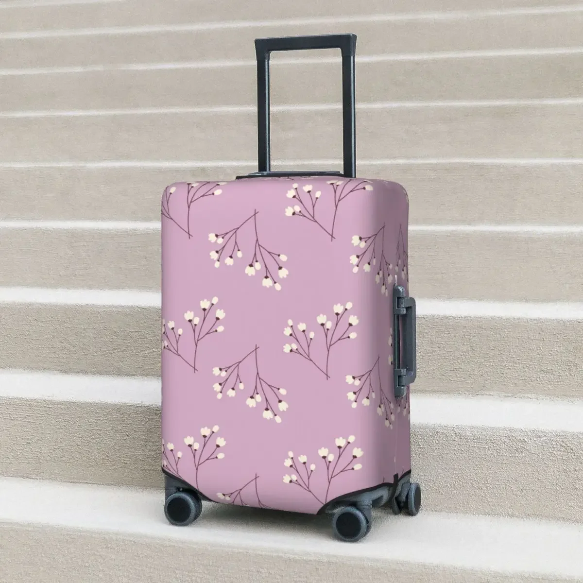 Cherry Branches Suitcase Cover Happy Easter Useful Travel Protection Luggage Accesories Vacation