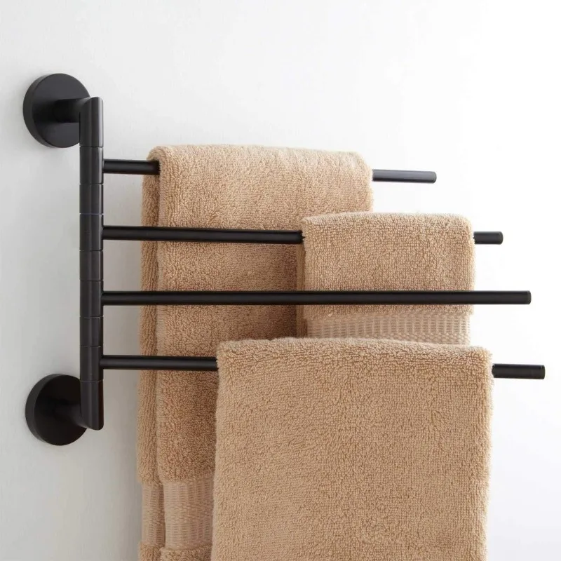 

Signature Hardware 358780 Colvin Four Swing Arm Brass Towel Bar - Dark Oil Rubbed Bronze