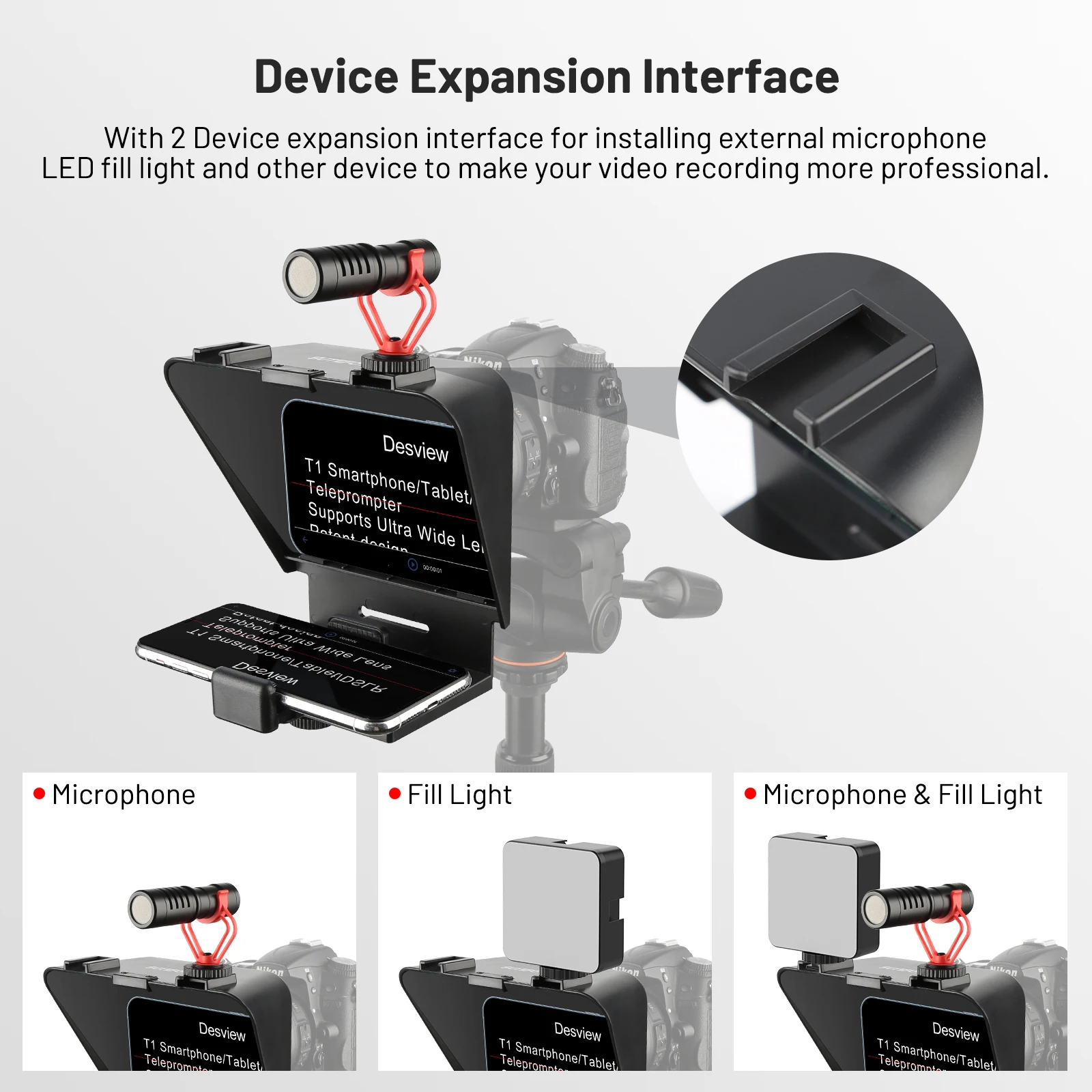 T1 Teleprompter for Smartphone up to 7