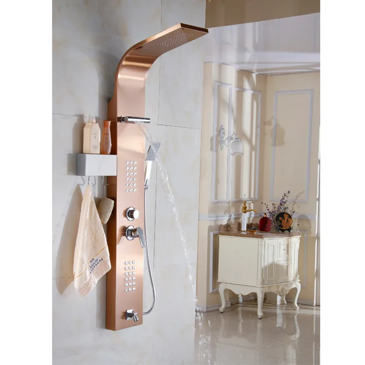 Golden  Nickel Panel Column towers Stainless Steel Wall mount panel