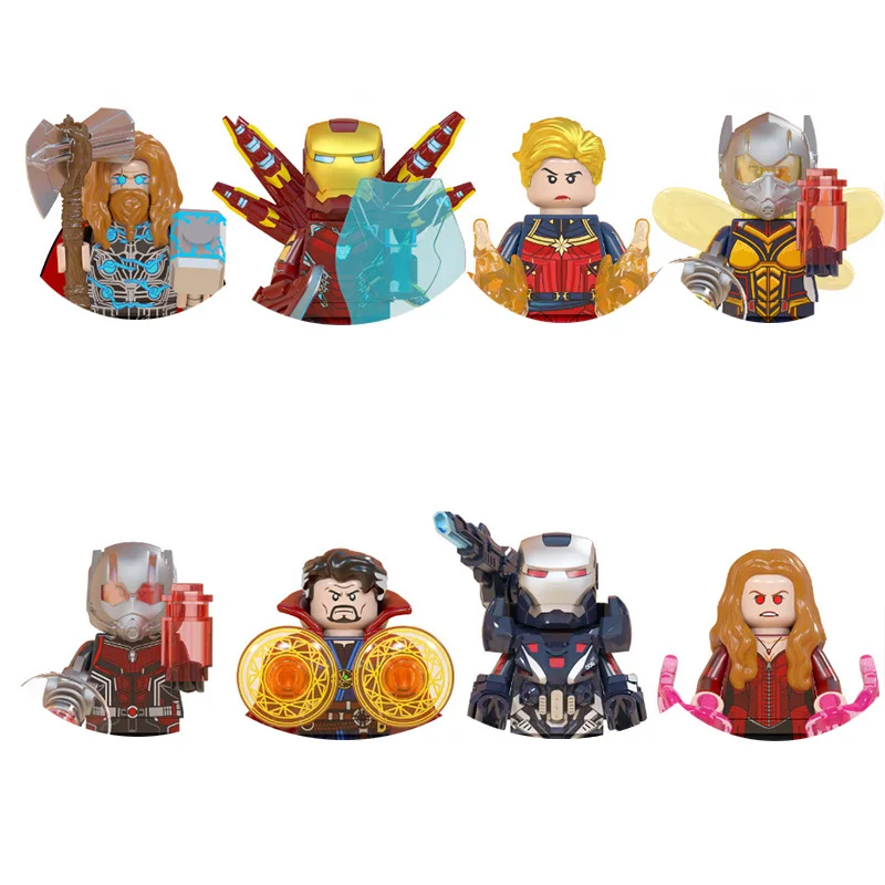 マーベルアイアンマン キャプテンアメリカ クラシックキャラクター ビルディングブロック ブリックトイ ミニモデル人形 子供の休日誕生日ギフト