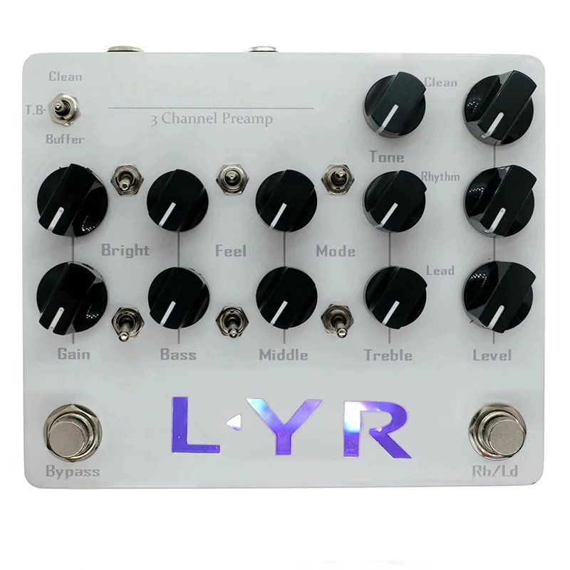 LY-ROCK LYR 3 Channel Guitar Preamp Pedal Effect Pedal for KSR Ceres 3ch Preamp