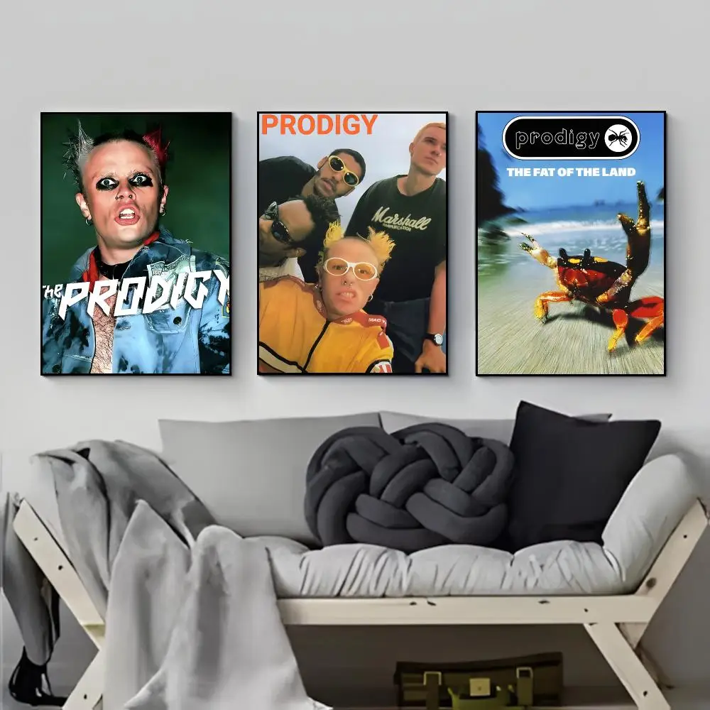 High-Energy Rave-Infused Rebellious T-The P-Prodigy Poster Elegant Indoor Artwork Design & Contemporary Home Decor