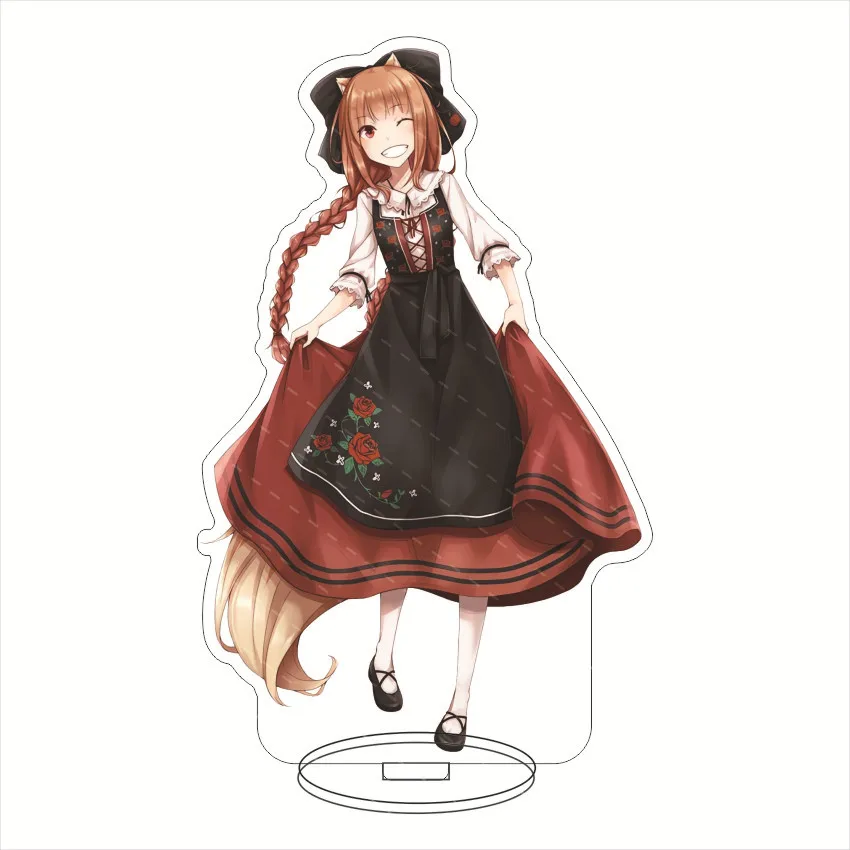 Anime Spice And Wolf: Merchant Meets The Wise Wolf Holo Acrylic Stand Figure Display Cosplay Figure Desktop Stand Model Gift