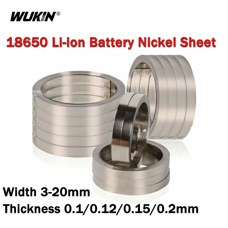 

10M/Roll Nickel Plated Steel Belt Connector 18650 Li-ion Battery Nickel Sheet Spot Welding Machine Battery Welder Width 3-10mm