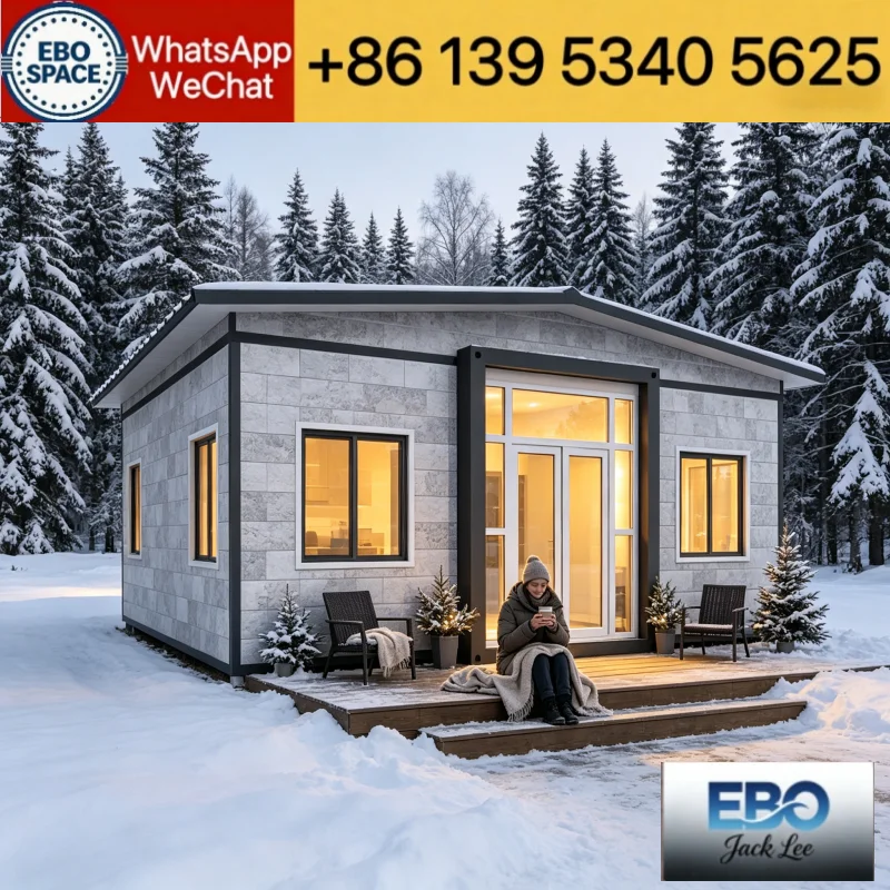20ft foldable capsule mini container, with shower & kitchen, vacation villa Transport Container Home